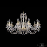 Подвесная люстра Bohemia Ivele Crystal 1402/10/300 G Подвесная люстра Bohemia Ivele Crystal 1402/10/300 G