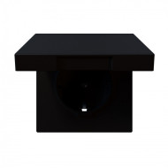 Розетка SCHUKO с крышкой и защитными шторками 16A 250V 2P+T (soft touch) Jasmart FD5505PBM