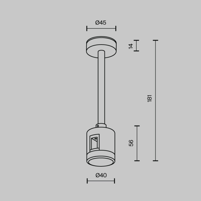 Крепление потолочное с прямым коннектором питания Maytoni Flarity TRA156C-IPCL1-BS Крепление потолочное с прямым коннектором питания Maytoni Flarity TRA156C-IPCL1-BS