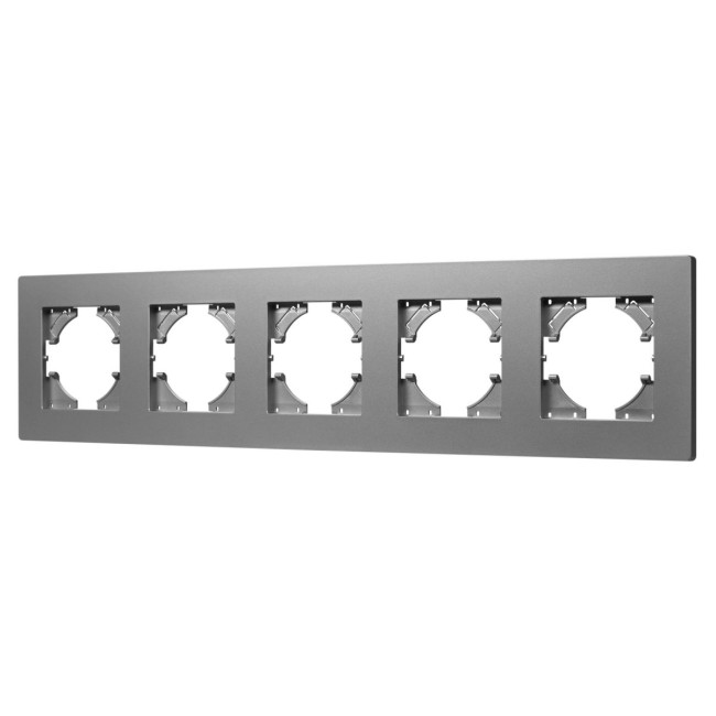 Рамка на 5 постов пластиковая Arlight FRM-PERIO-PL-5-GR 049764 Рамка на 5 постов пластиковая Arlight FRM-PERIO-PL-5-GR 049764
