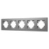 Рамка на 5 постов пластиковая Arlight FRM-PERIO-PL-5-GR 049764 Рамка на 5 постов пластиковая Arlight FRM-PERIO-PL-5-GR 049764