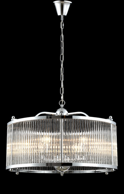 Подвесная люстра Crystal Lux Tadeo TADEO SP6 D600 CHROME/TRANSPARENTE Подвесная люстра Crystal Lux Tadeo TADEO SP6 D600 CHROME/TRANSPARENTE