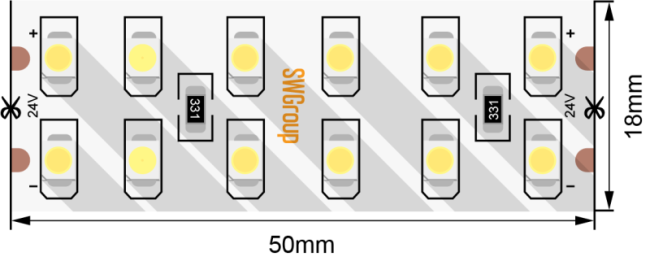 Светодиодная лента SWG SWG3240-24-19.2-WW-M 010110 Светодиодная лента SWG SWG3240-24-19.2-WW-M 010110