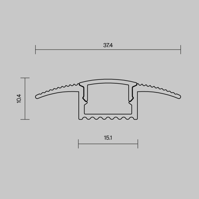 Профиль встраиваемый в пол Maytoni Led Strip 636023 Профиль встраиваемый в пол Maytoni Led Strip 636023