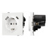 Механизм розетки с USB зарядкой Arlight SCT-TENDO-MUAC-SFPL-WH (230V, 16A) 054610