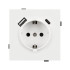 Механизм розетки с USB зарядкой Arlight SCT-TENDO-MUAC-SFPL-WH (230V, 16A) 054610