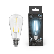 Лампа светодиодная Gauss Filament E27 10W 4100K 157802210 Лампа светодиодная Gauss Filament E27 10W 4100K 157802210