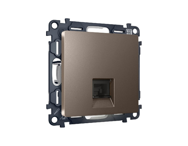 Комплект механизма телефонной розетки RJ-11(4P4C) со шторкой Ambrella Volt Alfa MA642030 Комплект механизма телефонной розетки RJ-11(4P4C) со шторкой Ambrella Volt Alfa MA642030