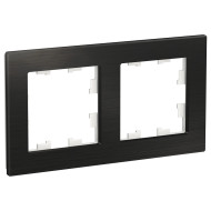 Рамка 2-ая Systeme Electric AtlasDesign Nature Металл оникс ATN312302