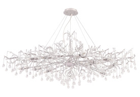 Подвесная люстра Crystal Lux REINA V2 SP12 L1500 SILVER PATINA Подвесная люстра Crystal Lux REINA V2 SP12 L1500 SILVER PATINA