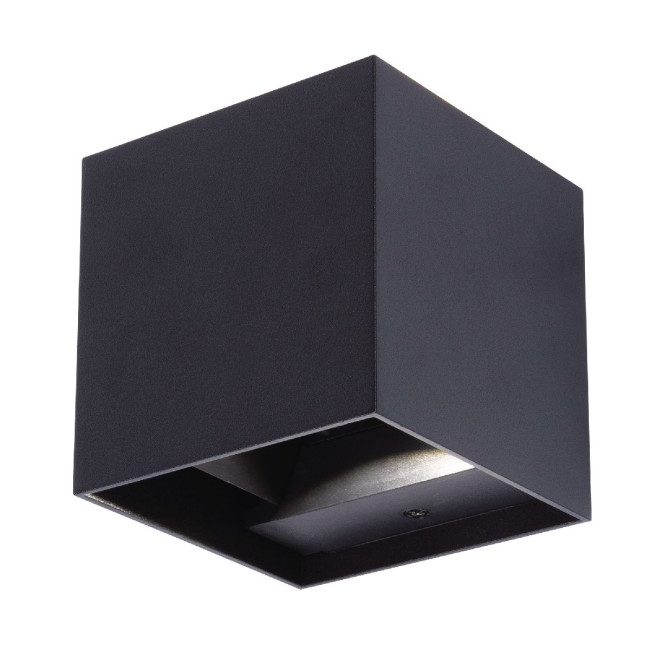 Уличный настенный светильник Uniel ULU-S55B-2x3W/3000K+4000K+6000K IP65 BLACK UL-00010853