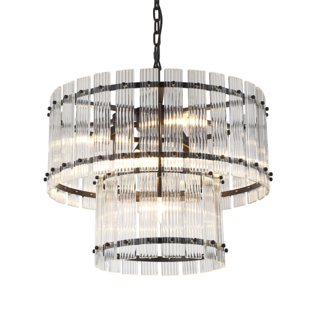 Подвесная люстра Delight Collection Ruby KG1112P-7 black/clear Подвесная люстра Delight Collection Ruby KG1112P-7 black/clear