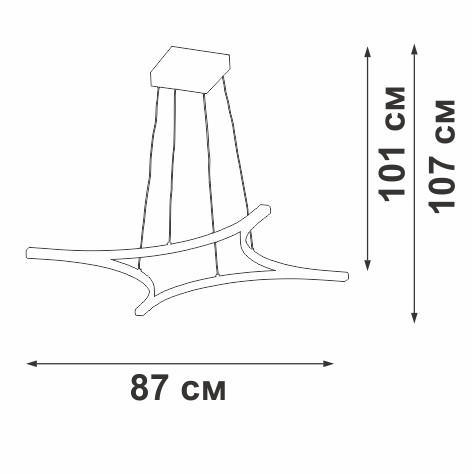 Подвесная люстра Vitaluce V2707-9/4S Подвесная люстра Vitaluce V2707-9/4S