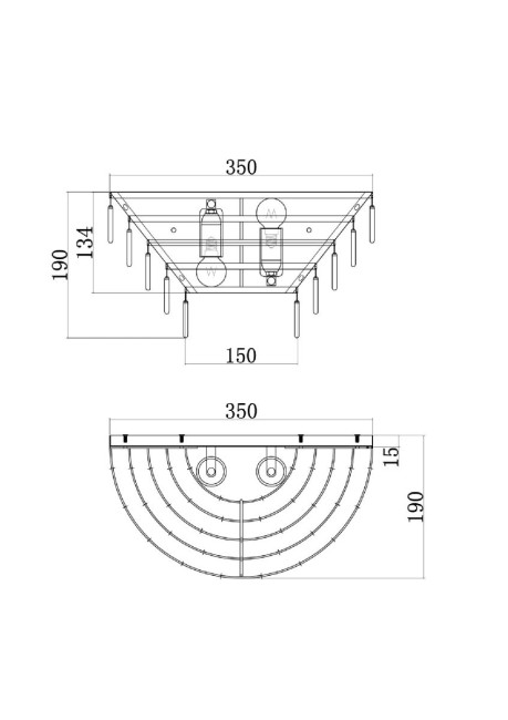 Настенный светильник Maytoni Mazzo MOD130WL-02G Настенный светильник Maytoni Mazzo MOD130WL-02G