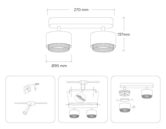 Спот Ambrella Light Techno family TN71285
