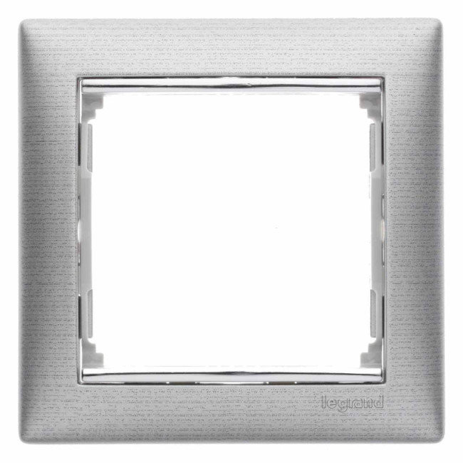 Рамка 1-постовая Legrand Valena алюминий матовый 770331