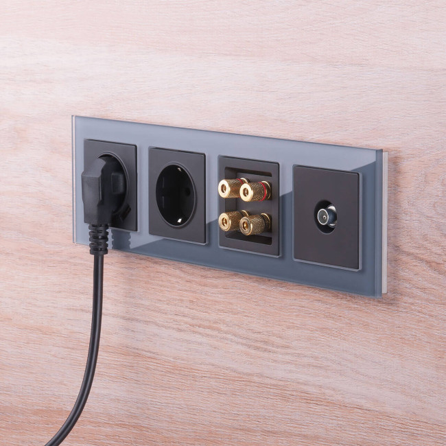 Розетка с заземлением, безвинтовой зажим Werkel черный матовый W1171308 4690389156908 Розетка с заземлением, безвинтовой зажим Werkel черный матовый W1171308 4690389156908