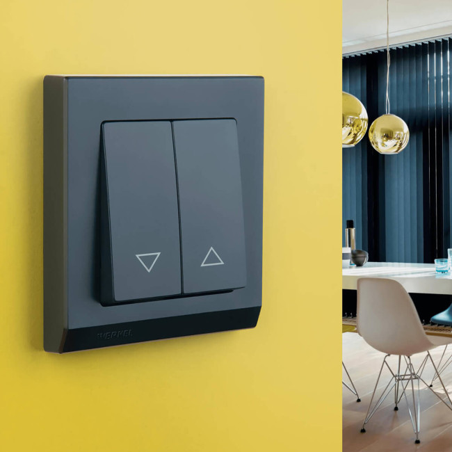 Выключатель жалюзи Werkel черный W1124508 4690389156748