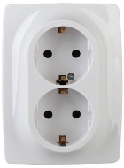 Розетка 2x2P+E Schuko со шторками Эра 12-2108-01 Б0036442