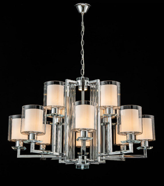 Подвесная люстра iLamp King RM6201-8+4 CR+CL