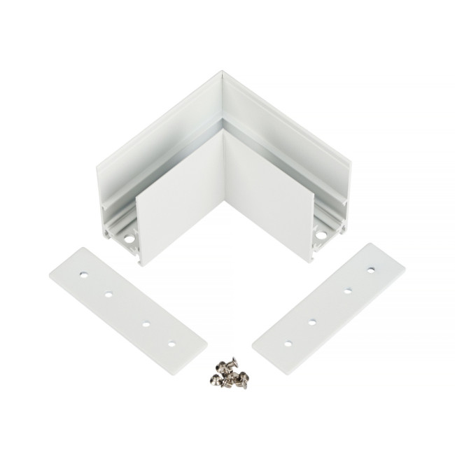 Коннектор угловой для магнитного шинопровода Myfar Accessories for MagLine 23 MT0201-CL-W