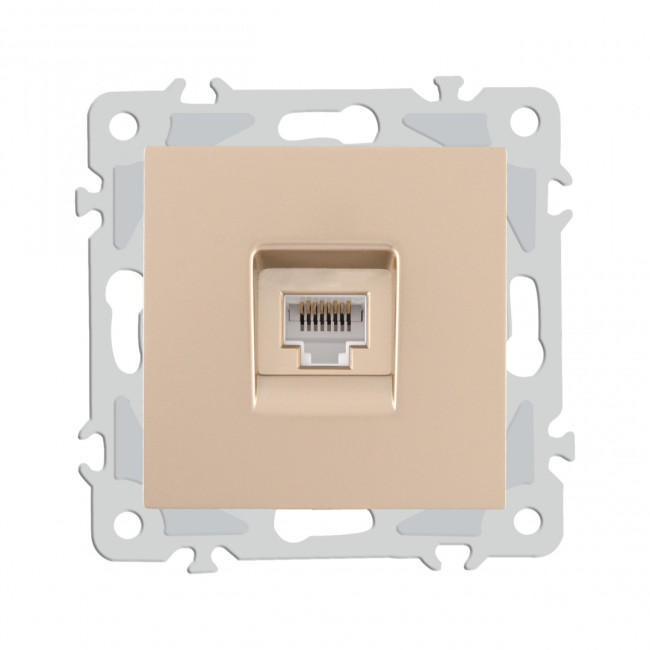 Розетка RJ45 Arte Milano 206.45-1.shampan
