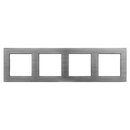 Рамка на 4 поста Arlight FRM-PRESTO-ALS-4-GR 043863 Рамка на 4 поста Arlight FRM-PRESTO-ALS-4-GR 043863