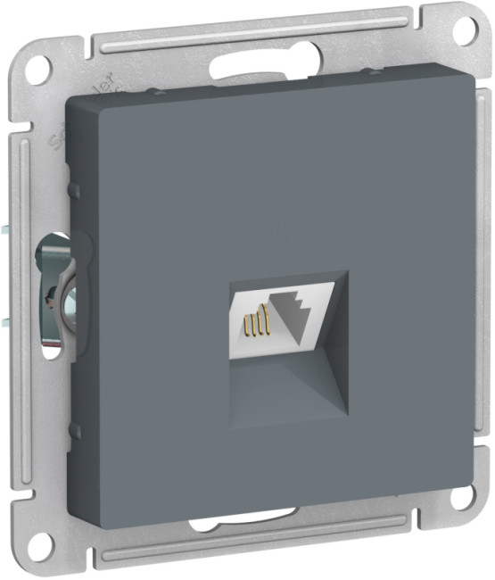 Розетка телефонная RJ11 Systeme Electric AtlasDesign Грифель ATN000781 Розетка телефонная RJ11 Systeme Electric AtlasDesign Грифель ATN000781