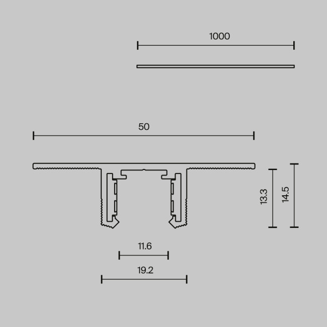 Шинопровод Maytoni Technical Busbar trunkings Exility X TRX239-421.12B Шинопровод Maytoni Technical Busbar trunkings Exility X TRX239-421.12B
