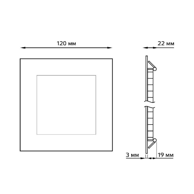 Встраиваемый светодиодный светильник Gauss 940111106 Встраиваемый светодиодный светильник Gauss 940111106