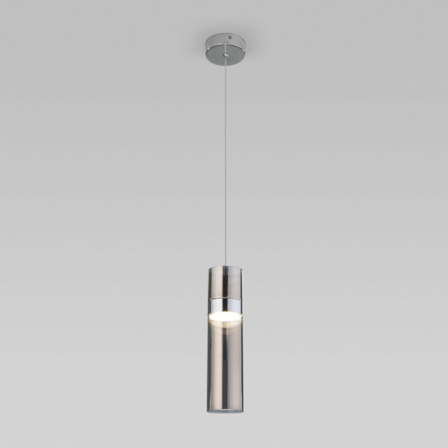 Подвесной светильник Eurosvet Lumen 50244/1 LED хром/дымчатый a061289