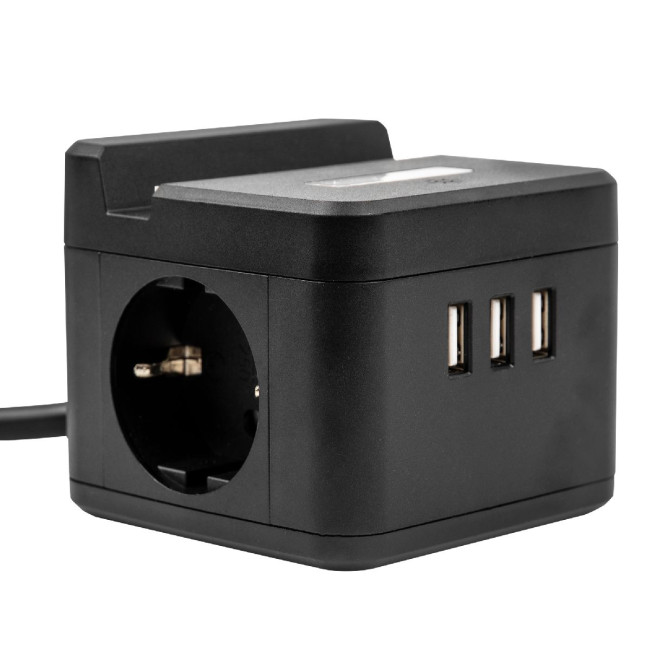 Удлинитель Uniel S-GCD2-1,5SBUH BLACK UL-00011252 Удлинитель Uniel S-GCD2-1,5SBUH BLACK UL-00011252