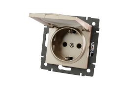 Механизм розетки влагозащищённый Arlight SCT-MCP-PL-GD-V (250V, 16A) 049837