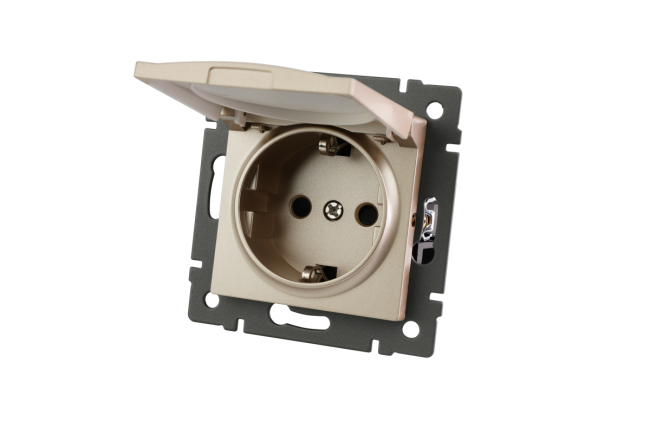 Механизм розетки влагозащищённый Arlight SCT-MCP-PL-GD-V (250V, 16A) 049837 Механизм розетки влагозащищённый Arlight SCT-MCP-PL-GD-V (250V, 16A) 049837