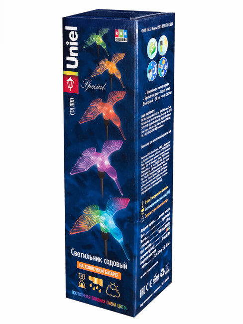 Светильник на солнечных батареях (07311) Uniel USL-S-105/MT760 Colibri Светильник на солнечных батареях (07311) Uniel USL-S-105/MT760 Colibri