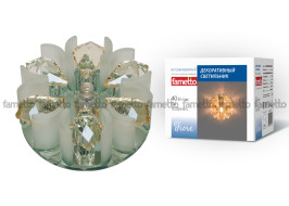 Встраиваемый светильник Fametto Fiore DLS-F120 G4 GLASSY/CLEAR+CHAMPAGNE Встраиваемый светильник Fametto Fiore DLS-F120 G4 GLASSY/CLEAR+CHAMPAGNE