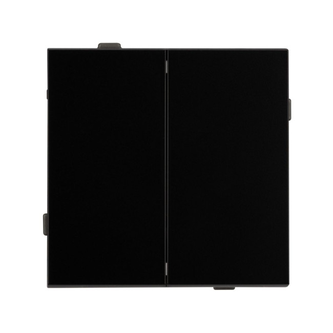 Механизм выключателя двухклавишный проходной Arlight SWT-TENDO-MKP2-PL-BK (230V, 10A) 054067