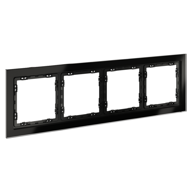 Рамка на 4 поста Voltum S70 VLS110408 (черный,стекло) Рамка на 4 поста Voltum S70 VLS110408 (черный,стекло)
