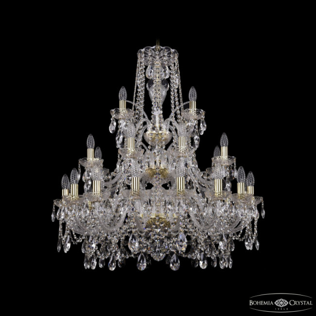 Подвесная люстра Bohemia Ivele Crystal 1411/16+8+4/300/3d G