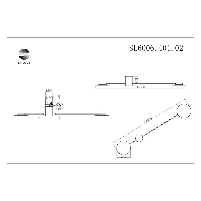 Настенный светильник ST Luce Tondo SL6006.401.02 Настенный светильник ST Luce Tondo SL6006.401.02