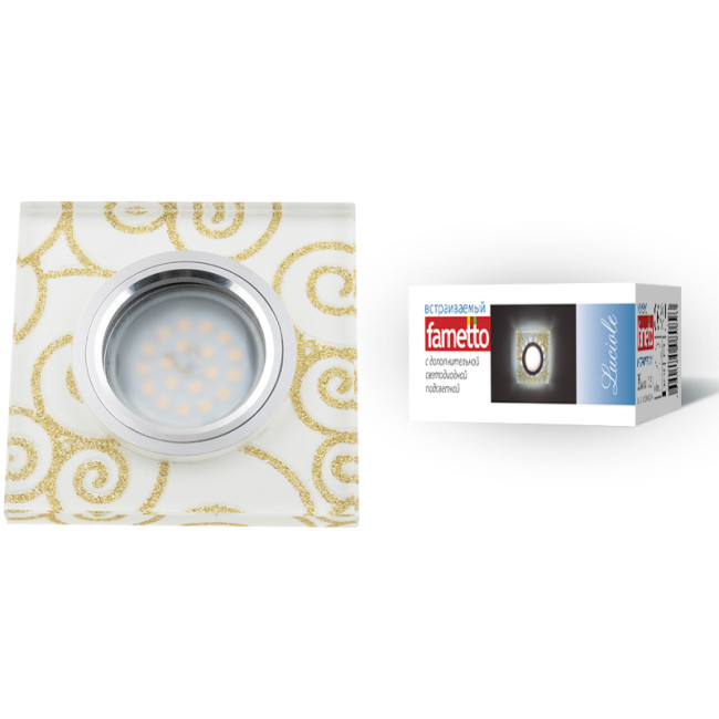 Встраиваемый светильник Fametto Luciole DLS-L207 GU5.3 CHROME/WHITE UL-00000382 Встраиваемый светильник Fametto Luciole DLS-L207 GU5.3 CHROME/WHITE UL-00000382