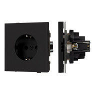 Механизм электрической розетки Arlight SCT-TENDO-MEU1-SFPL-BK (230V, 16A) 054638