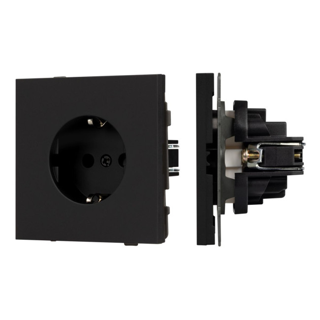 Механизм электрической розетки Arlight SCT-TENDO-MEU1-SFPL-BK (230V, 16A) 054638 Механизм электрической розетки Arlight SCT-TENDO-MEU1-SFPL-BK (230V, 16A) 054638