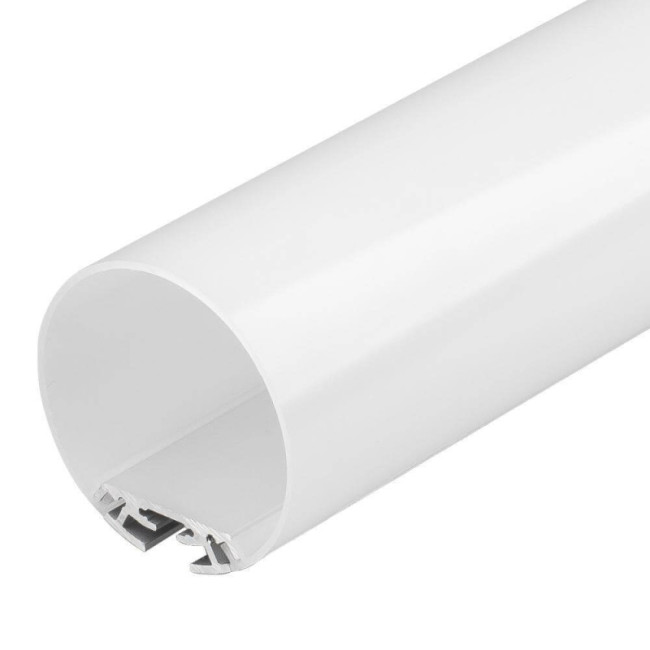 Профиль с экраном Arlight SL-ROUND-D60-2500 ANOD+OPAL 020474 Профиль с экраном Arlight SL-ROUND-D60-2500 ANOD+OPAL 020474