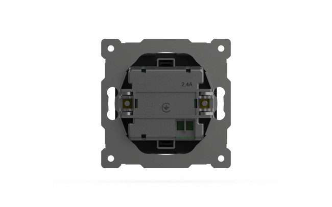 Розетка USB 5V 2,1A 2-я ELBI Zena Vega 609-014800-143 Розетка USB 5V 2,1A 2-я ELBI Zena Vega 609-014800-143