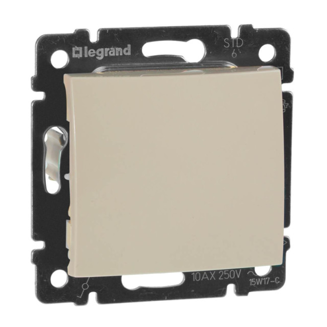 Переключатель одноклавишный проходной Legrand Valena 10A 250V cлоновая кость 774306 Переключатель одноклавишный проходной Legrand Valena 10A 250V cлоновая кость 774306
