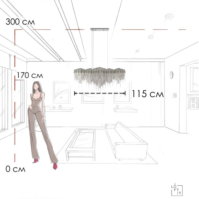 Подвесная люстра Loft IT Volver 10404/1150L SN Подвесная люстра Loft IT Volver 10404/1150L SN
