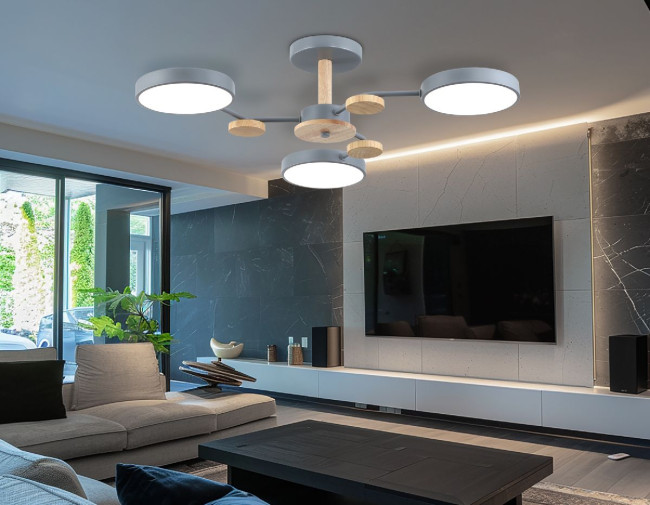 Люстра на штанге Ambrella Light Linetech Comfort FL4856 Люстра на штанге Ambrella Light Linetech Comfort FL4856