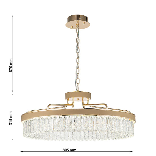 Подвесная люстра Favourite Visconte 4304-8P