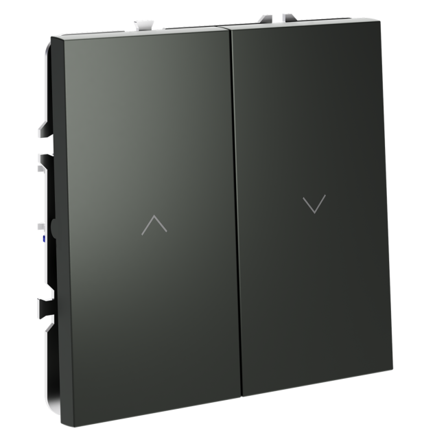 Выключатель встраиваемый Voltum S70 для жалюзи 10А, (титан) VLS020706 Выключатель встраиваемый Voltum S70 для жалюзи 10А, (титан) VLS020706